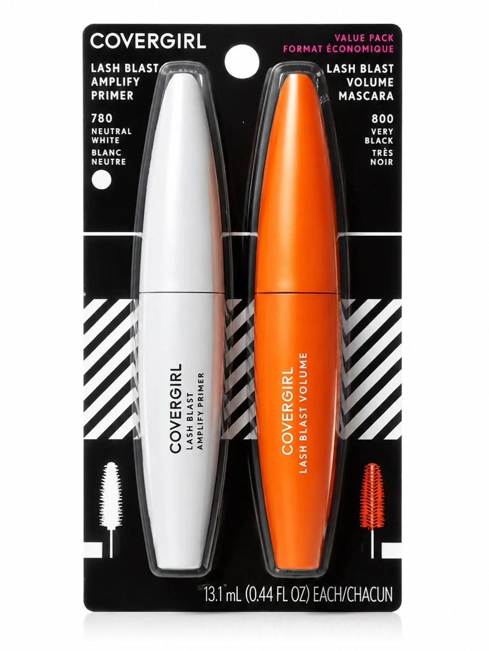 Covergirl Lash Blast Volume Mascara and Amplify Eyelash Primer Value Pack Black